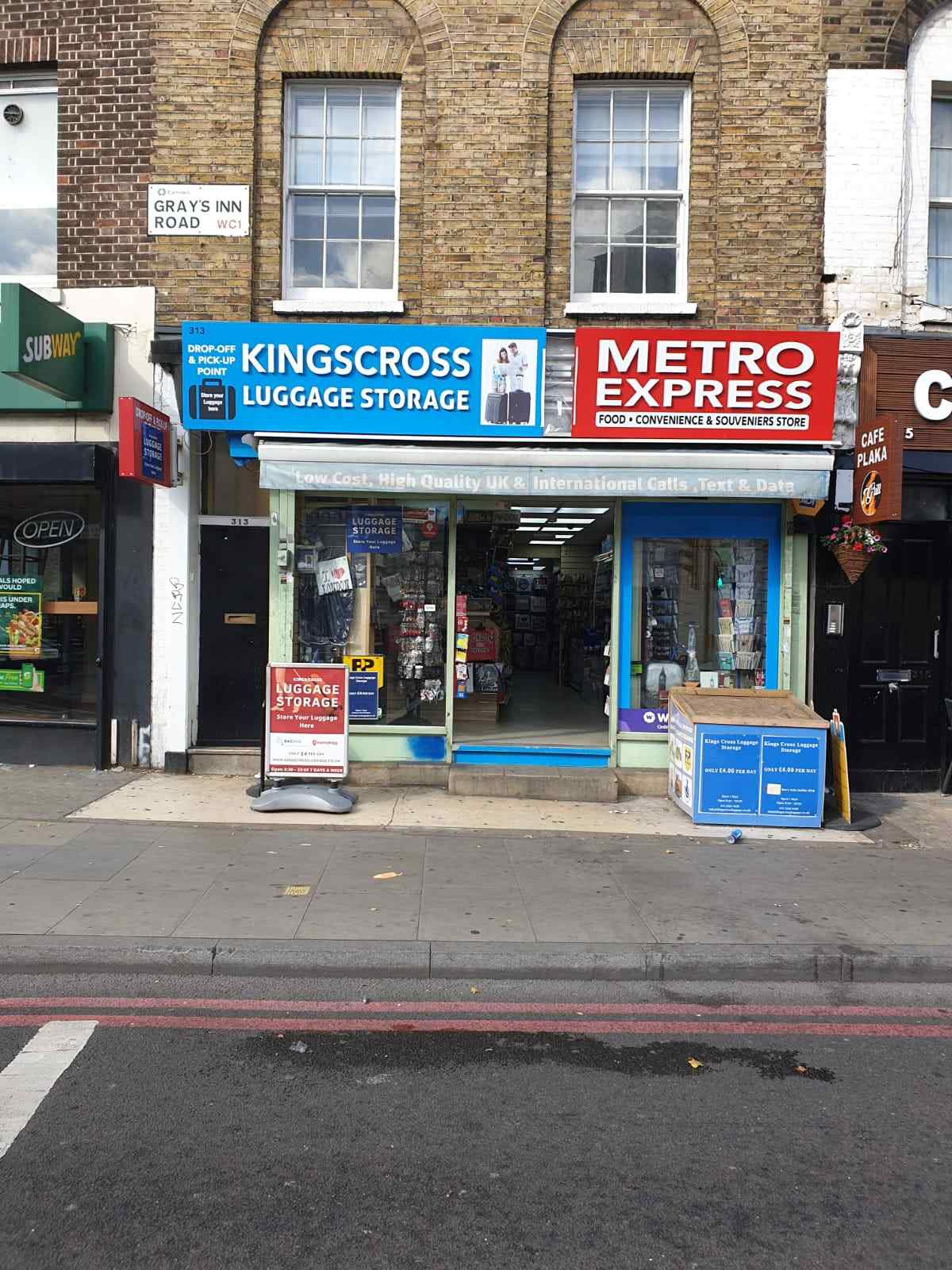 luggage facilities london